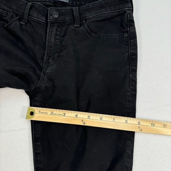 Abercrombie Fitch Harper Low Rise Super Skinny Jeans Womens Size 27/4 Black Wash - Picture 13 of 16